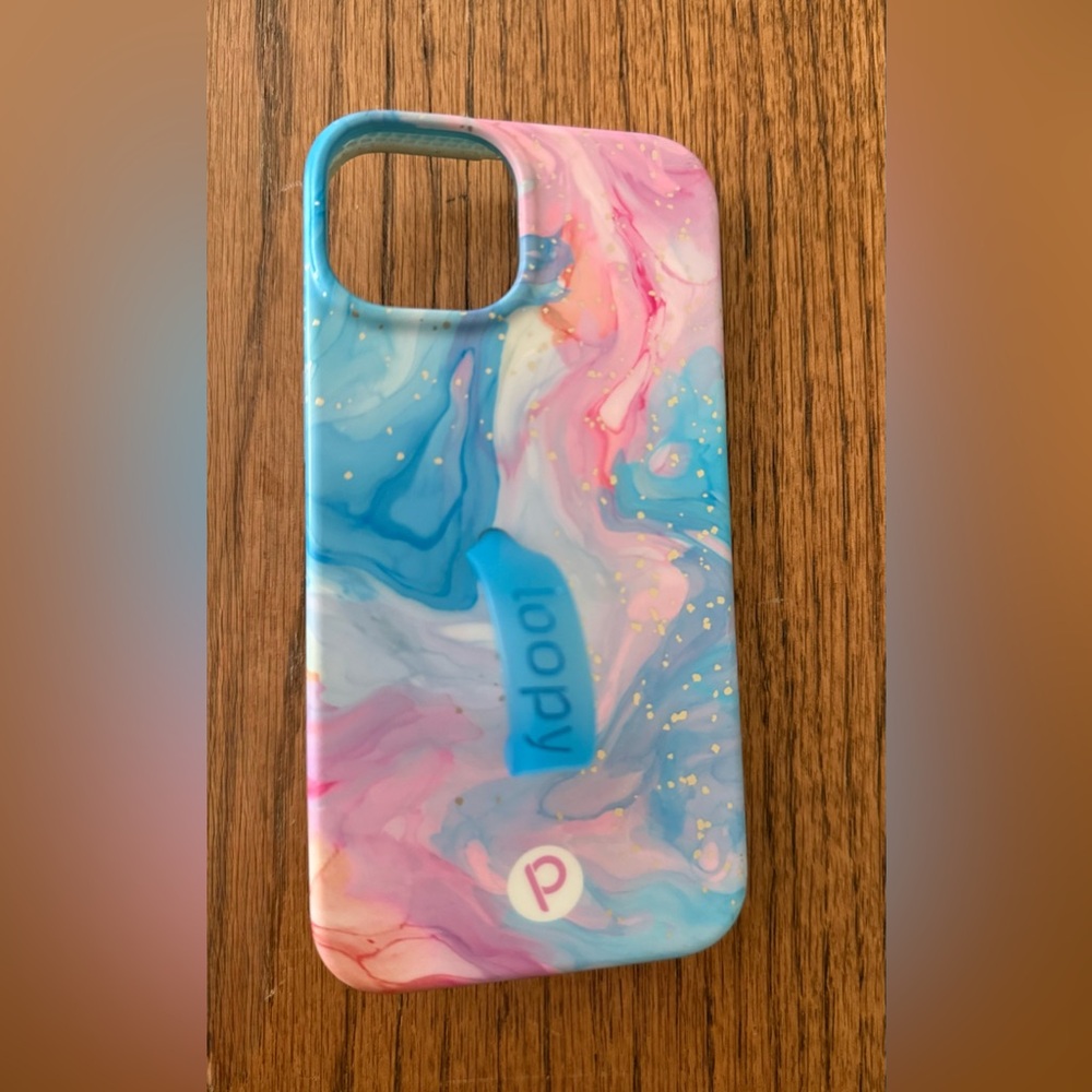 Loopy Case Pink and Blue Swirl Phone Case